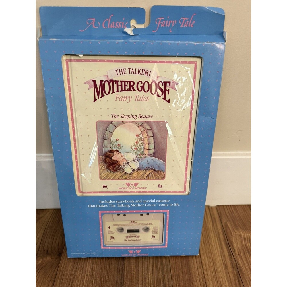 the Talking Mother Goose Fairy Tales Sleeping Beauty Book Cassette Tape Vtg 1986
